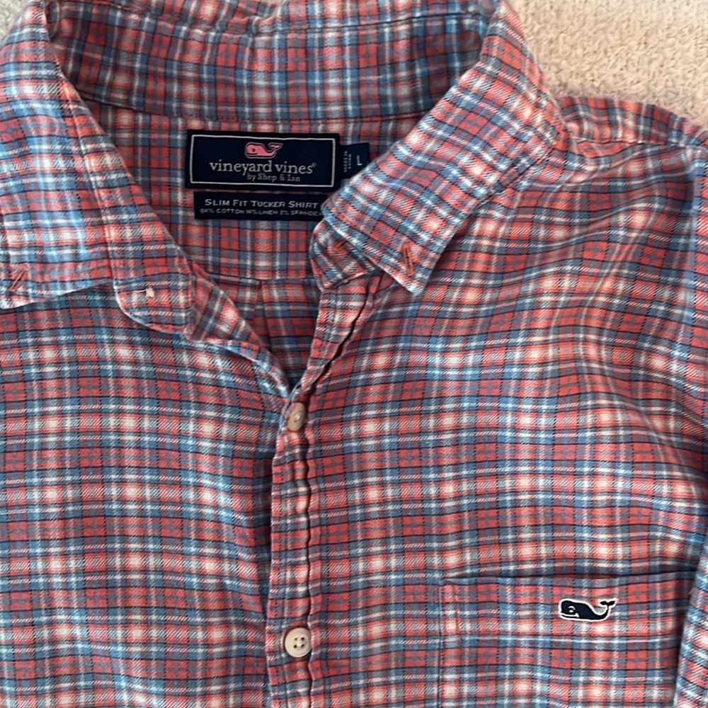 Men’s vineyard vines slim fit tucker shirt